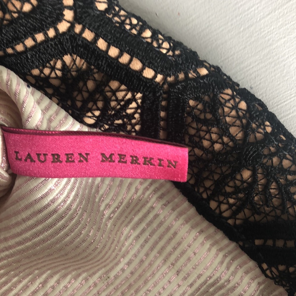 Lauren Merkin black/nude lace clutch - Picture 4 of 6